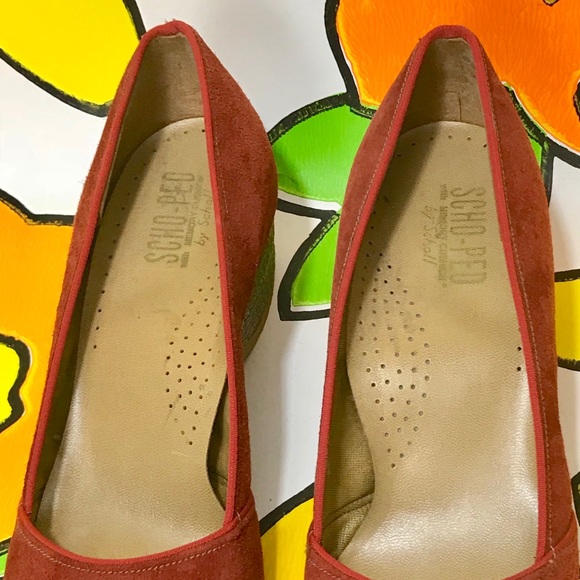 Deadstock 70s espadrilles wedges burnt sienna 6 - Picture 4 of 6